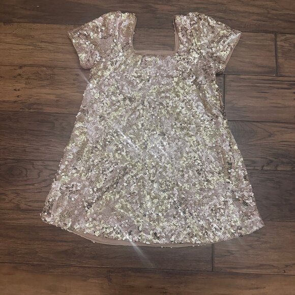 Noralee EUC Sequin Bronze Daisy Dress - Picture 4 of 4